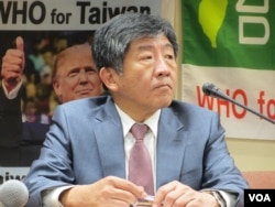 台湾卫福部长陈时中 （美国之音张永泰拍摄）