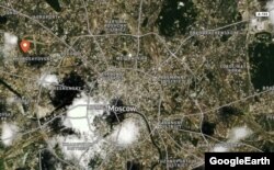 NewsFront.info Google Map Location pin in Moscow