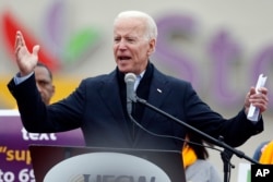 លោក Joe Biden ក្នុង​យុទ្ធនាការ​ឃោសាន​បោះ​ឆ្នោត​ឆ្នាំ​ ២០២០។