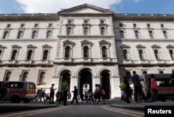 位于伦敦的英国外交部大楼(2010年4月资料照片)