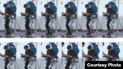 Seorang pasien menggunakan exoskeleton. (Foto: AASDAP/ilustrasi)