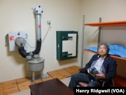 Kenji Oribe's construction company, Oribe-Seiki Seisakusho, builds underground shelters and with the rhetoric of war building in North Korea, it has seen a big rise in demand. Inside the shelter are all the essentials for life underground.