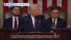 VOA60 America - Trump declares ‘America is back’, defends his policies in address to Congress