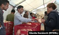 Migranti u kampu Vučjak