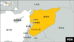 叙利亚及周边国家地图