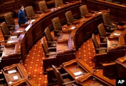 Illinois State Capitol, Kamis, 21 Mei 2020, di Springfield. (Foto: via AP)