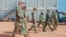 U.S. and Niger military personnel visit a base in Agadez, Niger, Aug. 5, 2024. The U.S. handed over its last military base in Niger to local authorities, the U.S. Department of Defense and Niger's Ministry of Defense announced in a joint statement on Monday. 
