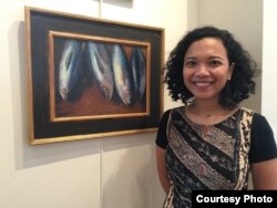 Pelukis Dian Paramita di Amerika (Dok: VOA)