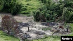 Permukiman warga di sebuah Desa Rohingya dekat Maungdaw, Rakhine, Myanmar yang habis akibat dibakar (foto: dok).