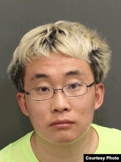 中国留学生孙文亮（音译 WENLIANG SUN）（佛罗里达中部大学警察局图片）