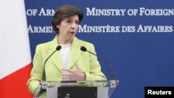 资料照：法国外长卡特琳·科隆纳（Catherine Colonna）