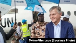 Kalaka mokonzi molandi ya ONU Jean-Piere LaCroix na bokomi na ye na Beni, Nord-Kivu, 30 novembre 2019. (Twitter/Monusco)
