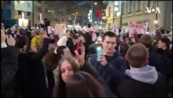 Protest studenata i građana na Slaviji