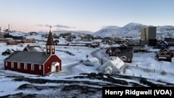 资料照片：格林兰首府努克 (2025年1月14日)。