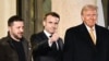 Macron welcomes Trump to Paris with presidential pomp, joined by Zelenskyy