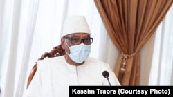 Président Ibrahim Boubacar Keïta ya Mali na Bamako, 31 juillet 2020.