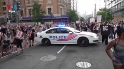 ការតវ៉ា​នៅ​បន្ត ស្រប​ពេល​ពិធី​បុណ្យ​សព​លោក Floyd កំពុង​ធ្វើ​ឡើង