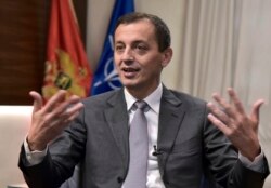 Ministar odbrane Crne Gore Predrag Bošković u intervjuu za agenciju AP u Podgorici, 11. novembra 2019. (Foto: AP/Risto Božović)