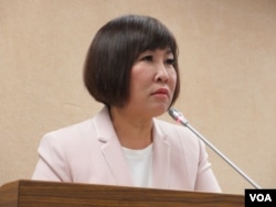 台湾在野党国民党立委吕玉玲（美国之音张永泰拍摄）
