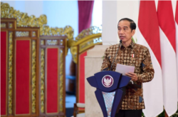 Presiden Jokowi dalam acara Rakornas BPPT di Istana Negara, Jakarta, Senin (8/3) Dorong Indonesia Harus Mampu Ciptakan Teknologi Canggih. (Foto: Courtesy/Biro Setpres)