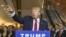 U.S. presidential hopeful Donald Trump speaks during a press availability after signing a pledge with the Republican National Committee (RNC) at Trump Tower in New York, Sept. 3, 2015.