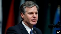 Shugaban Hukumar FBI, Christopher Wray.