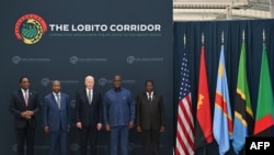 Joe Biden visita o Corredor do Lobito, em Angola 2024.