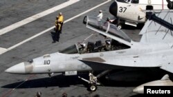 USS Aircaft Carrier Nimitz, off the coast of Busan