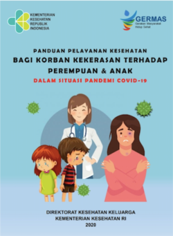 Poster Anti KDRT di masa Pandemi Covid-19 yang diterbitkan Kementerian Kesehatan.