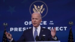 FILE - U.S. President-elect Joe Biden speaks about the recent massive cyber attack against the U.S. and also other Biden administration goals in Wilmington, Delaware, U.S., December 22, 2020. (REUTERS)