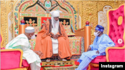 Lokacin da Tinubu ya kai ziyara fadar Sarkin Kano (Hoto: Muhd Photography Instagram, Kano Emirate)