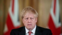 英国首相约翰逊2020年3月20日就新冠病毒疫情举行记者会(路透社)