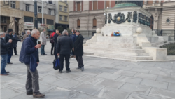 Okupljanje na Trgu Republije u Beogradu 9. marta 2021. godine