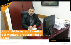 Lažna vijest na portalu Sputnik