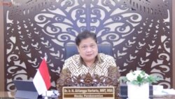 Menko Perekonomian Airlangga Hartarto. (VOA)