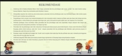 Delapan rekomendasi dalam Kajian "Perlindungan dan Pemenuhan Hak Anak di Papua" disampaikan dalam webinar "Mengurai Kerumitan Perlindungan Anak di Papua. Harus mulai dari mana?", Selasa, 14 September 2021. (Foto: VOA)