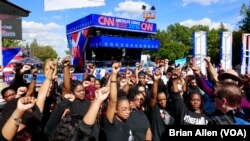 Članovi pokreta Black Lives Matter protestuju na kampusu univerziteta Hofstra. (arhivski snimak)