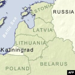 Mapa Kaljiningrada, Rusija