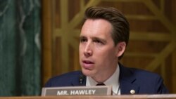资料照：共和党联邦参议员霍利（Sen. Josh Hawley, R-MO）