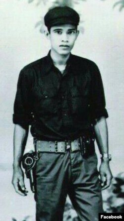 A picture of Hun Sen during his days with the Khmer Rouge.