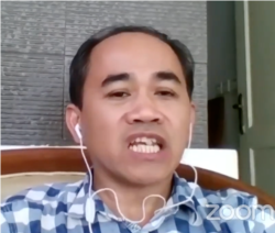 Praktisi Lab Molekuler Diagnostik DKI Jakarta, Ungke Antonjaya, (Sumber: Lapor COVID-19/tangkapan layar)