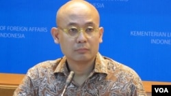Juru bicara Kementerian Luar Negeri Indonesia, Arrmanatha Nasir. (Foto: Fathiyah Wardah/VOA)