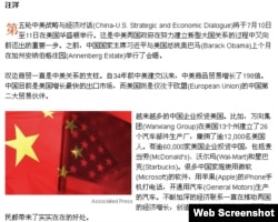 汪洋8号在华尔街日报文章 - 把握加强中美关系的机遇 (华尔街日报网页截屏)