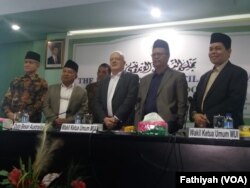 Duta Besar Australia untuk Indonesia Gary Quinlan pada Selasa berkunjung ke kantor Majelis Ulama Indonesia (MUI) di Menteng, Jakarta Pusat. (Foto: VOA/Fathiyah)