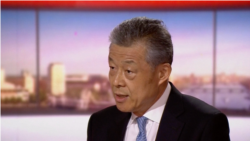 中国驻英大使刘晓明2020年7月19日接受BBC节目采访(BBC视频截图）