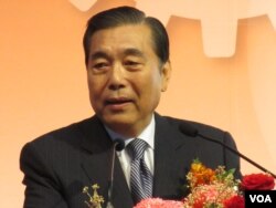 台北世贸中心董事长 王志刚(美国之音张永泰拍摄)