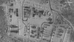 A satellite image shows a Russian battle group deployment in Pogonovo Training Area near Voronezh, Russia, Dec. 21, 2021. Satellite Image ©2021 Maxar Technologies.