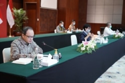 Juru Bicara Kementerian Luar Negeri RI, Teuku Faizasyah, konferensi pers virtual hari Kamis, 17 September 2020. (Foto courtesy: Kemlu RI)