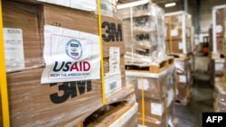 Des colis envoyés par USAID, en Oregon, le 10 avril 2020. (Photo / US Department of Defense / AFP) 