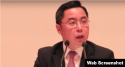 李克新：中国驻美公使李克新（联合报网络视频截图）